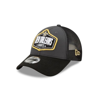 New Orleans Saints Gorra | New Era NFL Draft 9forty Adjustable Cap Mexico - Grises
